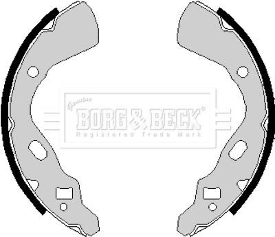 BORG & BECK Комплект тормозных колодок BBS6148